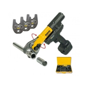 REMS Pachet presa radiala cu acumulator Mini-Press ACC Li-Ion Super-Aktion + 3 clesti de presare 578X11 R220