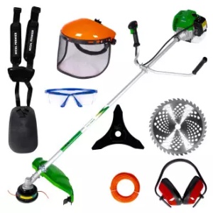 Motocoasă pe benzină MF-712 – 5 CP, 52CC, 10 accesorii incluse, Model Nou – Micul Fermier - Img 2