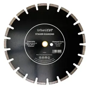Stager URBAN CUT Disc diamantat pentru beton/asfalt 350mmx25.4-Px10mm3.2 mm - Img 3