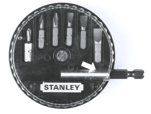Stanley 1-68-735 Set 6 biti PZ 25 mm + adaptor magnetic 1/4"