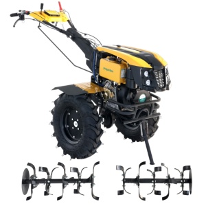 ProGARDEN Campo 1273 Alpine V2, motocultor 12CP, 2+1 trepte, 2+2+1 freze, roti 6.00-12, diesel, EU V, pornire electrica, 2 prize putere - Img 2