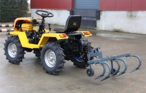 Progarden Cultivator cu 5 brăzdare, 100cm pentru minitractoarele Campo T12/18 - Img 1