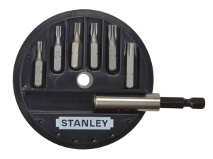 Stanley 1-68-739 Set 6 biti Torx 25 mm + adaptor magnetic 1/4"