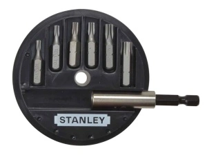 Stanley 1-68-739 Set 6 biti Torx 25 mm + adaptor magnetic 1/4"