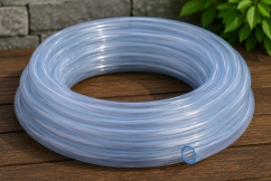 Furtun grădină transparent PVC 1”
