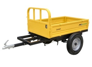 ProGARDEN Campo RM500CT remorca 500kg minitractor, 1 osie, prindere cupla, roti profil rutier 5.00-12, RIM 3.00B - Img 3