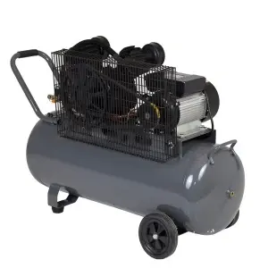 Stager HMV0.25/100 compresor aer, 100L, 8bar, 324L/min, monofazat, angrenare curea - Img 2