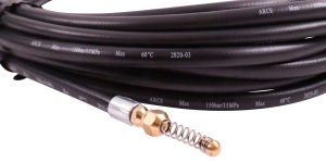 Texas Dispozitiv de curatat tevi compatibil cu aparatele de spalat HTR, 10m, duza in spirala