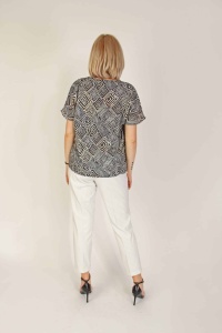 Bluza sa geometrijskim dezenom - Img 2