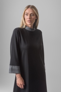 Elegantna crna haljina - Img 3