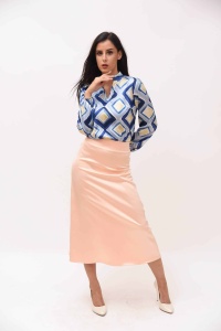 Satenska midi suknja – elegantan model - Img 3