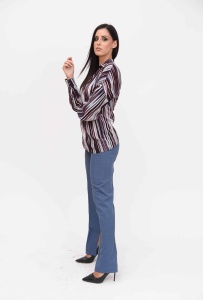 Bluza sa prugama – moderan oversize kroj - Img 2