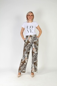 Print ženske pantalone
