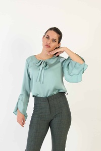 Elegantna bluza sa zvonastim rukavima - Img 3