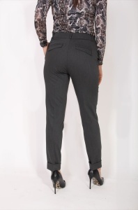 Ženske elegantne sive pantalone - Img 2