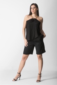 Crna elegantna bluza - Img 4