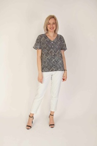 Bluza sa geometrijskim dezenom