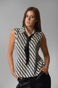 Elegantna ženska bluza bez rukava - Img 2