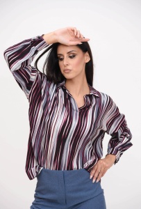 Bluza sa prugama – moderan oversize kroj - Img 3