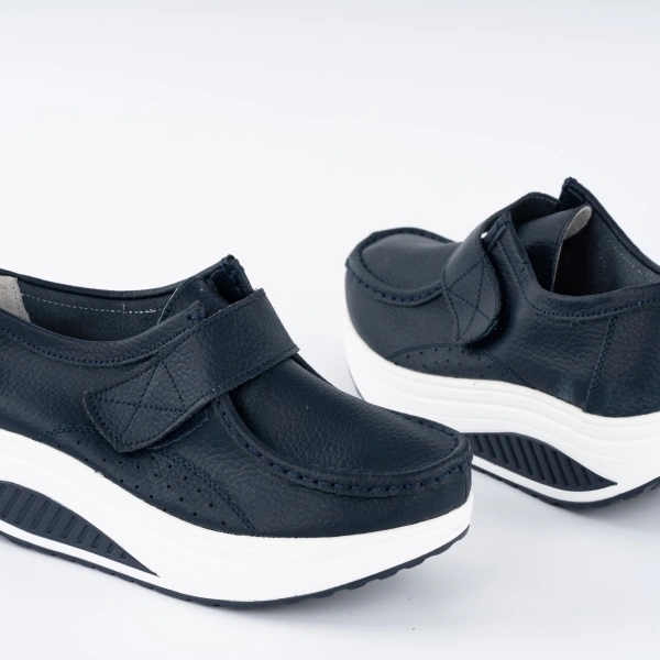 Pantofi Casual K4 Piele Naturala Navi