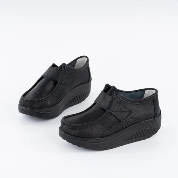 Pantofi Casual K4 Piele Naturala Black