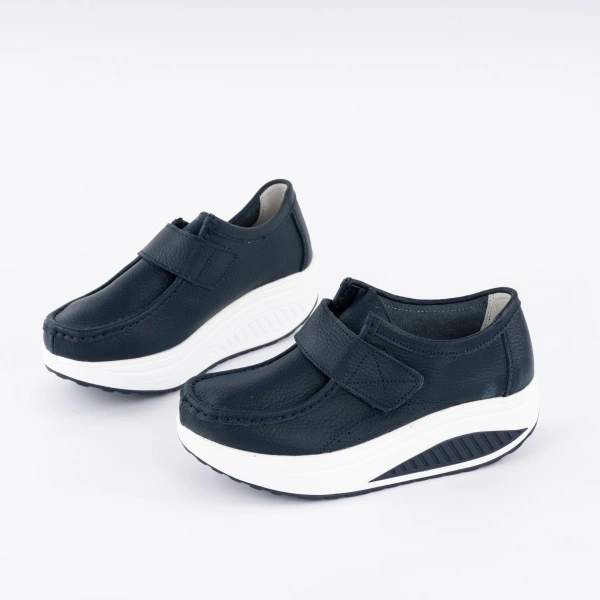 Pantofi Casual K4 Piele Naturala Navi
