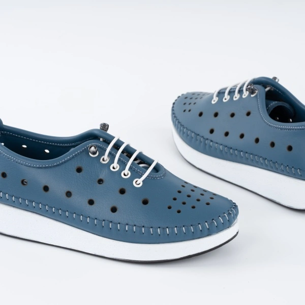 Pantofi Casual K9 Piele Naturala Blue