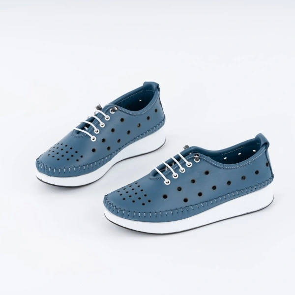 Pantofi Casual K9 Piele Naturala Blue