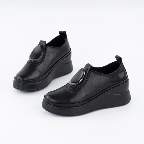 Pantofi Casual K3 Piele Naturala Black