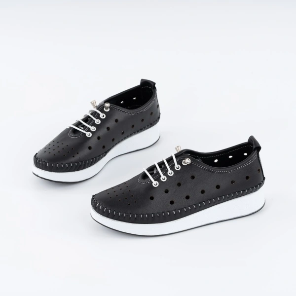 Pantofi Casual K9 Piele Naturala Black