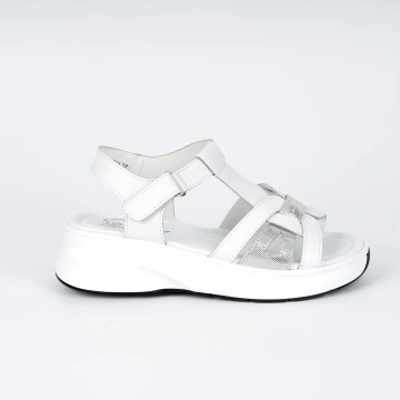 Sandale K1 Piele Naturala White