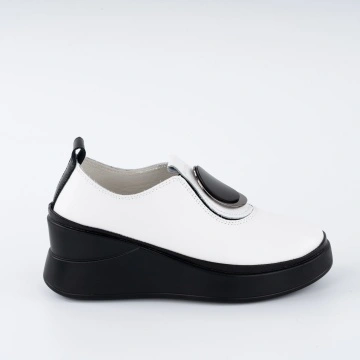 Pantofi Casual K3 Piele Naturala White