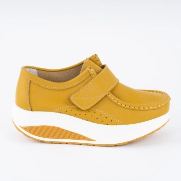 Pantofi Casual K4 Piele Naturala Yellow