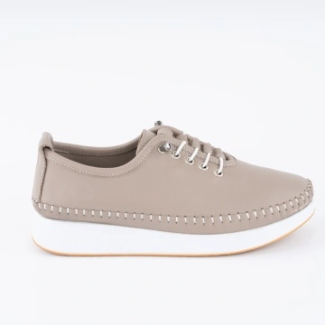 Pantofi Casual K8 Piele Naturala Greige