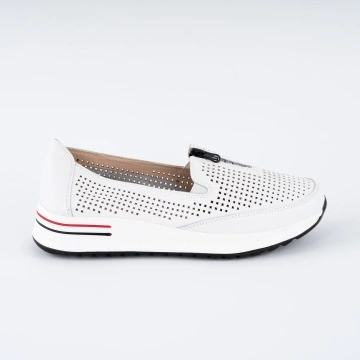 Pantofi Casual K7 Piele Naturala White