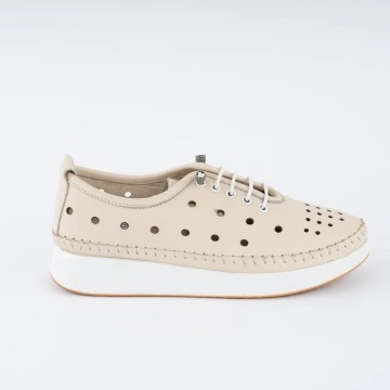 Pantofi Casual K9 Piele Naturala Beige