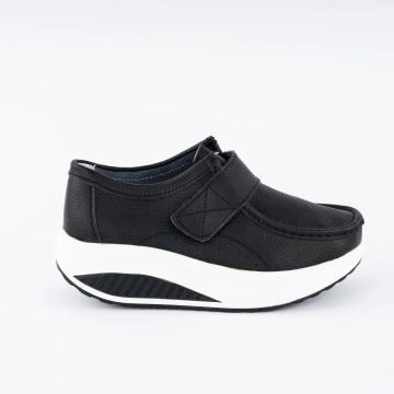 Pantofi Casual K4 Piele Naturala Black White
