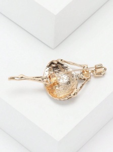 Brosa Balerina cu strasuri, 5.5 x 2.6 cm - Img 5