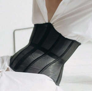 Corset Tip Centura pentru Dama, Stil Western Vintage, Curea Talie cu Design Elegant, Reglabil, Accesoriu Fashion - Img 2