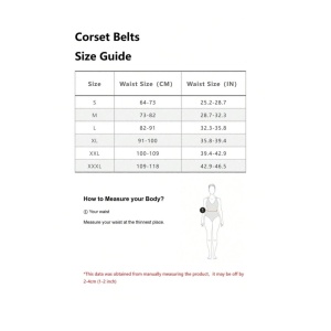 Curea tip corset de talie cu design urban pentru imbracaminte, culoarea negru si alb - Img 6