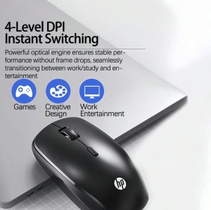 HP Set mouse si tastatura CS500, wireless, subtire, silentios, tastatura numerica, set multifunctional pentru birou si acasa, negru - Img 3