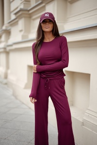 Set mâneci lungi SHIRA - Burgundy