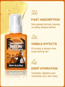 Ulei autobronzant pentru fata si corp, nu lasa urme, aspect natural, 100 ml - Img 4