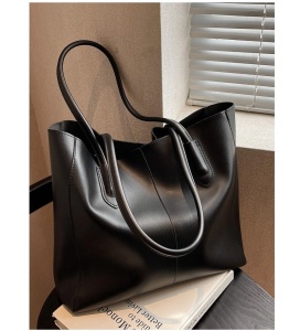 Geanta Shopper cu portofel la interior simpla, fara inchidere, 42 cm, culoarea negru - Img 2