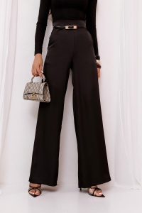 Pantaloni DIVA din satin - Negri