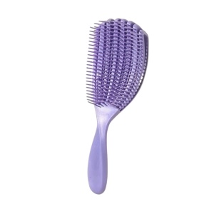 Perie de par, descalcire usoara par umed sau uscat, anti-rupere, 23 x 7 cm, culoarea mov, theCasius.®