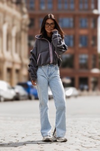 Hanorac SNUG fleece - Grafit - Img 2