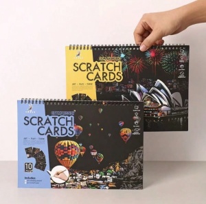 Set de 10 coli razuibile, Scratch Book design Orasele Lumii, varianta Clasic, activitate relaxanta pentru copii si adulti - Img 6