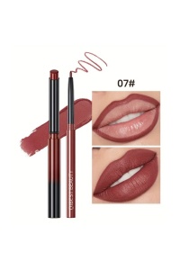 Set Lip kit format din creion de buze si ruj solid, ultrarezistent, culori pigmentate, culoarea 007 - Img 2