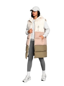 Vestă damă cu glugă, design multicolor, stil casual modern, călduroasă și confortabilă - Img 6